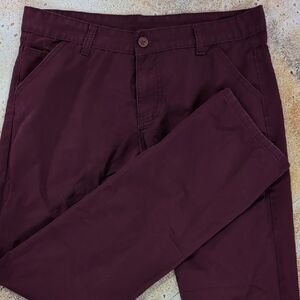 Something Strong | Burgundy Chinos Pants 100% Cotton Size 33